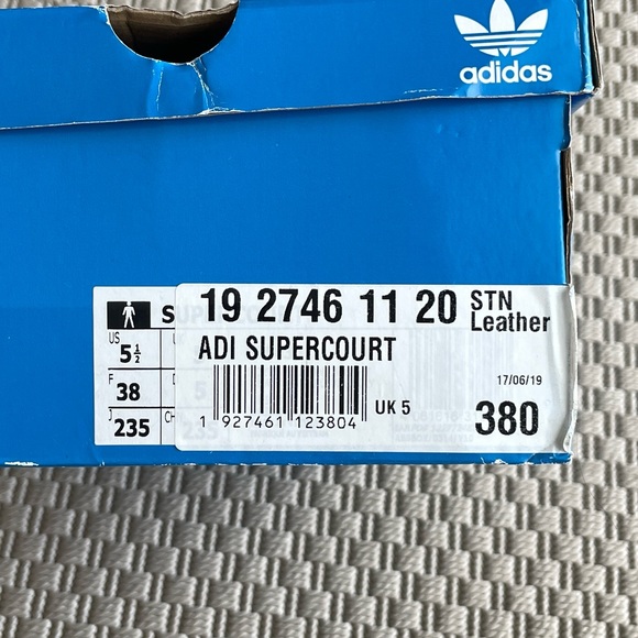 Adidas Supercourt Sneakers in Cream - Picture 7 of 7